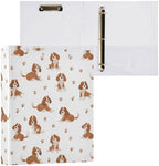 Cavalier King Charles Spaniel Dog Round Ring Binders 1.5 Inch 3 Ring Binder with Clipboard Holds 200 Sheets Office Home School - Image 3