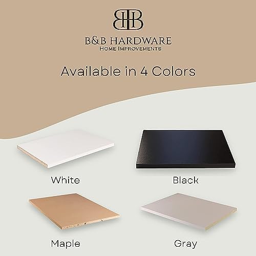White Cabinet Shelves, Melamine 1/2'' Thick, Custom, Cut to Size. (9' Depth x 40'' Length) - Image 3