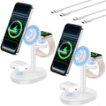 Mag-Safe Charger 3 in 1 Charging Station for iPhone AppleWatch AirPod 2Pack by Hevanto