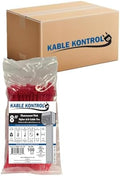 Kable Kontrol Cable Zip Ties, 8 Inch, 10000 Pcs, 50lbs Test, FL Pink by KABLEKONTROL%C2%AE