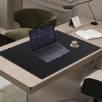 MAIDERN Cork & Leather Desk Mat, 31.5” x 24” Large Desk Pad (Black) - Image 5