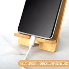 Novabright 24 Pcs Christian Bible Verse Bamboo Phone Stand, Natural - Image 3