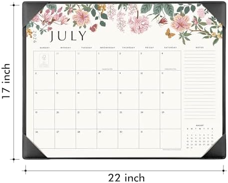 Cabbrix Desk Calendar 2027, Large Desk Pad Calendar 22 x 17" (Black) - Image 5
