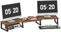 HOOBRO Dual Monitor Stand Riser, Computer Monitor Stand for PC,Rustic Brown by HOOBRO