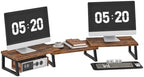 HOOBRO Dual Monitor Stand Riser, Computer Monitor Stand for PC,Rustic Brown by HOOBRO
