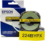 Epson LABELWORKS 224IBYPX Label Tape - Black on Yellow - 1" (24mm), 30ft - Image 6