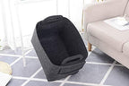 Storage Basket Felt Storage Bin Collapsible& Convenient Box Organizer with Carry Handles for Office Bedroom Closet Babies Nursery Toys Laundry (Dark grey, 19.9inch（L）×13.6inch（W）×12.6inch（H）) - Image 4