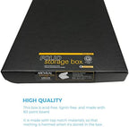 Lineco Clamshell Archival Storage Box, 13.5x19.5x1.75 Inch, Black - Image 5