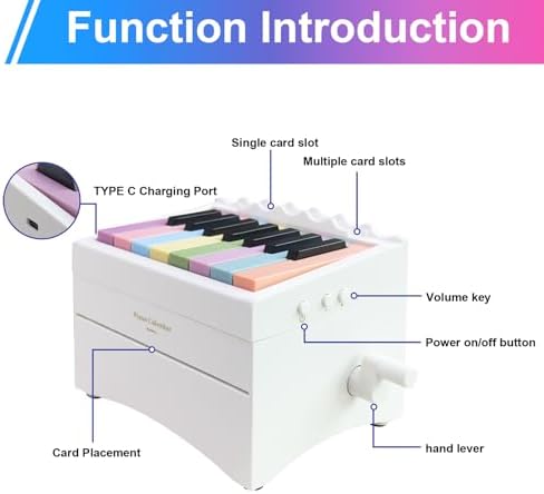 Piano Calendar 2026 Desk Calendar, Magical Music Themed Singer Korean Kpop Playable Piano Desk Monthly Calendar, Demon Mini Piano With 12 Music Scores in 13 Cards for Hunters Fans Gifts Home Decor - Image 3