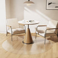 Clear Plastic Floor Mat for Under Dining Table, 4ft Round No Slip Waterproof Vinyl Area Rug for Home, Anti-Spill Hard Floor Protector Cover for Living Room, Splat Mat for Under High Chair by ZPAIAreaFloorProtector