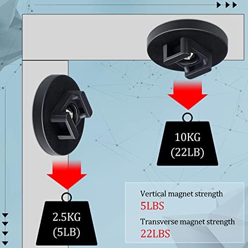 Yookeer 230 Pieces Magnetic Zip Tie Mount Cable Wire Management Base, 43 mm - Image 5