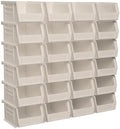 Akro-Mils 30210 AkroBins Plastic Storage Bins, 5"x4"x3", Stone, 24-Pack by Akro-Mils