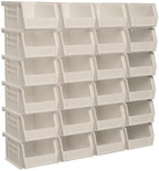 Akro-Mils 30210 AkroBins Plastic Storage Bins, 5"x4"x3", Stone, 24-Pack by Akro-Mils