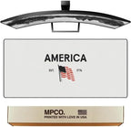 MPCO. America 1776 Gaming Desk Pad, 36" x 17" Duraglyde Fabric Desk Mat by TheMousepadCompany