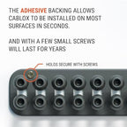 Cablox Mini 2x8 - Magnetic (10 Pack, Black) - Image 3