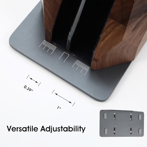 Walnut Vertical Laptop Stand, Dual Slot Wood Laptop Holder for Desk - Image 6
