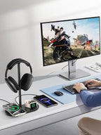 4 in 1 Headphone Stand, 15W Wireless Charger for Airpods/iPhone/iWatch - Image 6