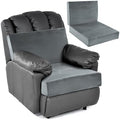 HOMBYS Foam Recliner Chair Cushions for Elderly, 4" Thick Chair Pads with Back Support for Office, Non-Slip Medium Firm Seat Cushion with Lumbar Pillow(Light Grey, 13" Backrest) by HOMBYS