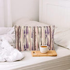 The HomeCentric Gold 12"x20" (30x50 cm) Lumbar Pillow Cover, Cotton Linen Foil Foil & Sequins Beaded Oblong Pillow, Abstract Pattern Modern Style - Gold Addict - Image 4