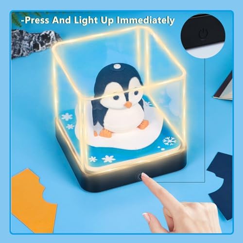 3D Calendar 2027 Time Piece Calendar 3D Memo Pad Penguin Art Notepad,Christmas,New Year Gift(Penguin) - Image 2