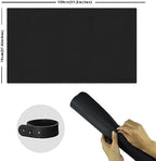 ZORESYN Large PU Leather Desk Mat Black 51.2x27.6 Inches - Image 2