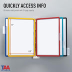 Durable Vario Wall Reference System, 5 Panels, Letter, Asst. Borders And Panels (Pack of 6) - Image 3