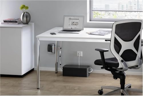 Durable, Cable Management Box Organizer, Graphite, Large - Image 3