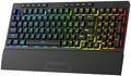 Redragon K515 PRO Shiva RGB Wireless Membrane Gaming Keyboard, 98 Keys Mechanical-Feel Keyboard w/Smooth Linear Switch, On-Board Macro & Multimedia Keys, Detachable Wrist Rest, Software Supported by REDRAGON