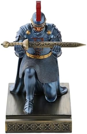 Roman Praetorian Prefect Warrior Knight Pen Holder Desk Ornament Blue - Image 3