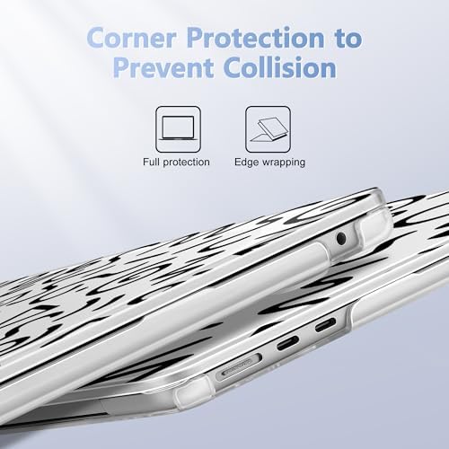 Case for 2026/2025/2024/2023 MacBook Air 15-inch Laptop Release M5 A3448 /M4 A3241 /M3 A3114 /M2 A2941, Stylish Protective Hard Shell Cover for MacBook Air 15.3 inch, Abstract Line - Image 3
