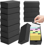 12 Pack 3x5 Index Card Holder Box,Flash Card Storage Organizer with Lid, Holds Up to 12000 Cards, 3 x 5 Note Card Box for Recipe Cards, Study Flashcards, Office and Classroom Organization by HIMOMO