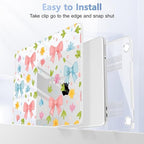 4-in-1 Hard Case for MacBook Neo 13 (A3404), Bow Ribbon & Flower - Image 5