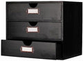 Large Wooden Drawers Wooden Box with Drawer Black by PACKGILO