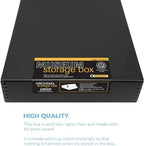 Lineco Drop Front Archival Storage Box, 11.75x15.25x3 in, Black, 2 Pack - Image 4