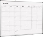 Comix Magnetic Monthly Calendar Whiteboard, 48 x 36 Inches Wall Planner by Comix