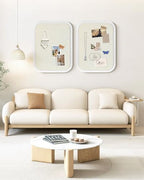 Arched Linen Bulletin Board,Large Pin Board for Walls,17.7"x23.6",White - Image 6