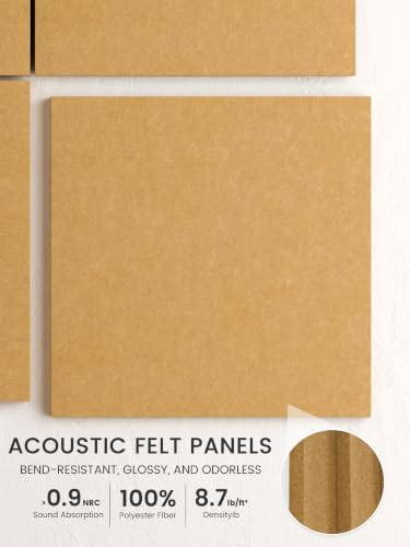 Bumusty 48" x 36" Large Cork Board Alternative, Mustard Yellow - Image 3