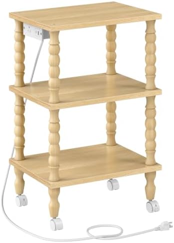HOOBRO 3-Tier Printer Stand Solid Wood Legs by HOOBRO