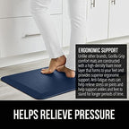 GORILLA GRIP Cushioned Antifatigue Kitchen Mat for Floor, 20x32, Navy - Image 3