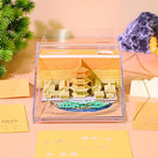 3D Memo Pad, 3D Calendar 2027, Time Piece Calendar, Tear-Off Calendars 2027, 3D Paper Carving Art Memo Pad, Art Carving Sticky Notes for Office Home Gifts Ornaments (Crescent Lake) - Image 2
