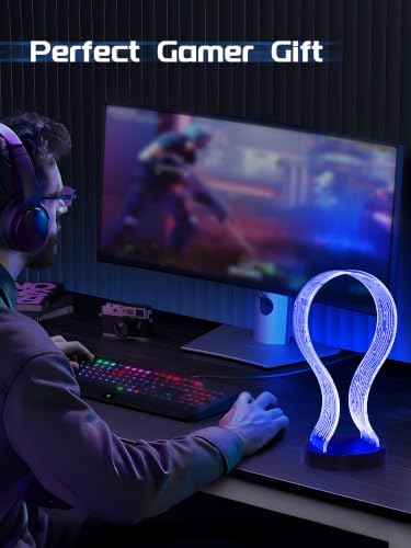CoolGift Mart Light Up Headphone Stand, Gifts for Gamers - Image 5