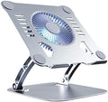 SHUWEI Laptop Cooling Stand with 3 Speed Fan, fits 10-15” Notebook, Silver by SHUWEI
