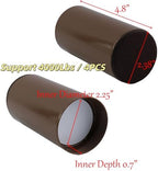 Round Steel Riser, 4.1-4.8 Inch Height, Fits 2.25 Inch Leg, 4Pcs Brown - Image 4