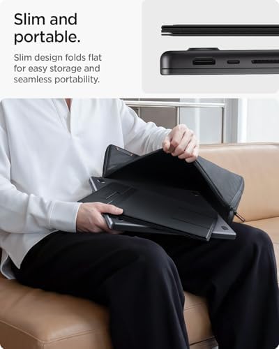 Spigen Slim Fold Portable Standing Desk Laptop Stand Foldable - Image 5