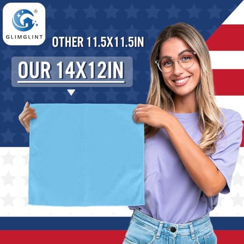 GLIMGLINT Microfiber Cleaning Cloth, 150 Pack Towels for Cars 14 X12 Inch - Image 2