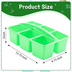 Lineshading 12 Pack Classroom Caddy with 6 Compartments(Rainbow Colors) - Image 2