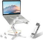 MOALLIA N86 360 Rotating Laptop Stand for Desk with Locking Knobs, Silver by Moallia