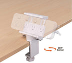 Swivel Clamp-On Power Bar Desk Mount - 360° Rotatable, Adjustable and Secure - Image 6