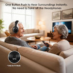 SIMOLIO Dual Wireless TV Headphones for Seniors, Bluetooth for PC/TV, 829D2 - Image 4