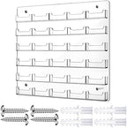 Hillban Acrylic Business Card Holder Wall Mount Office, 30 Pockets by Hillban